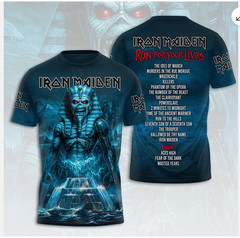 Iron 1Maiden Inspired Run For Your Lives World Tour 2025-2026 3D Shirt S-3XL