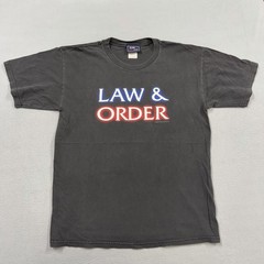 Vintage Law & Order Shirt Mens Large Black NBC Experience TV Graphic Tee