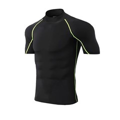 Men Compression Sport T-Shirt Quick Dry Fitness Running Gym Tight Short Sleeve