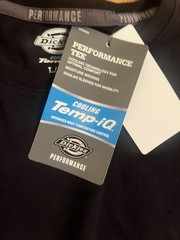 Dickies Mens Blk Temp IQ Performance Long Sleeve Pocket Tee Size L – New w Tags