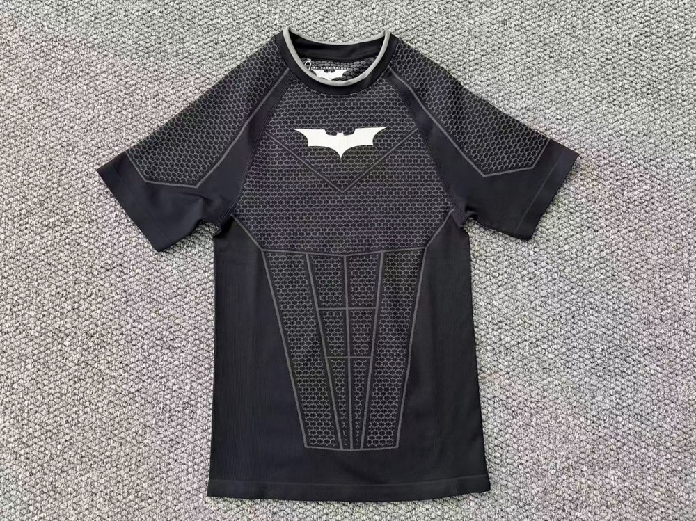 YOUNGLA Batman Men’s Skinny T-Shirt Jogger Sports Quick-Drying Short Sleeves