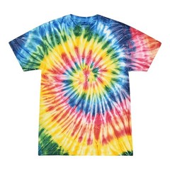 Tie Dye T-Shirts Multi-Color Kids & Adult Short Sleeve Cotton Colortone