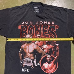 XL Jon Bones Jones UFC Fighting MMA Boxing Black Shirt GOAT Streetwear