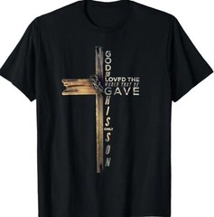 new, God So Loved The World Shirt, John 3 16 Tshirt, Christian Cross shirt