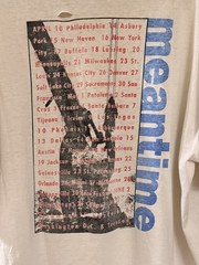 Vtg HELMET Band Meantime Tour Cotton White For Men All Size Shirt SE009