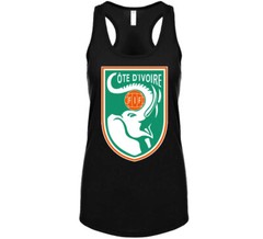 Ivory Coast Cote D’ivoire Soccer Futbol World Cup Logo Crest T Shirt