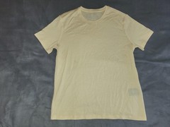Unbound Merino Shirt Mens XS Yellow Solid 100% Merino Wool Crew Neck T-Shirt