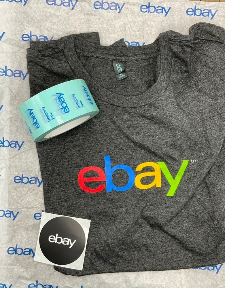 NEW! eBay Swag Lot – Shirt, Packing Tape, Sticker