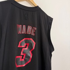 Vintage Y2K Miami Heat Adidas Dwyane Wade NBA Basketball Jersey Black Large