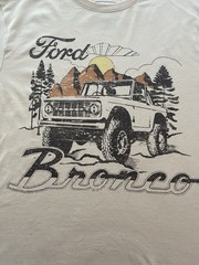 Goodfellow & Co Ford Bronco Graphic Logo T-Shirt Crew Neck Beige Men’s L