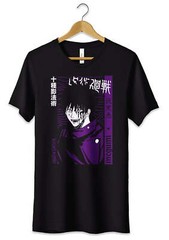 T-Shirt Maglietta Jujutsu Kaisen Anime Megumi Tshirt Nera Cosplay S M L XL XXL