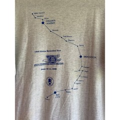 Vintage 1995 Gulf Coast Eagle Steam Excursion Train T Shirt XL Railroad USA