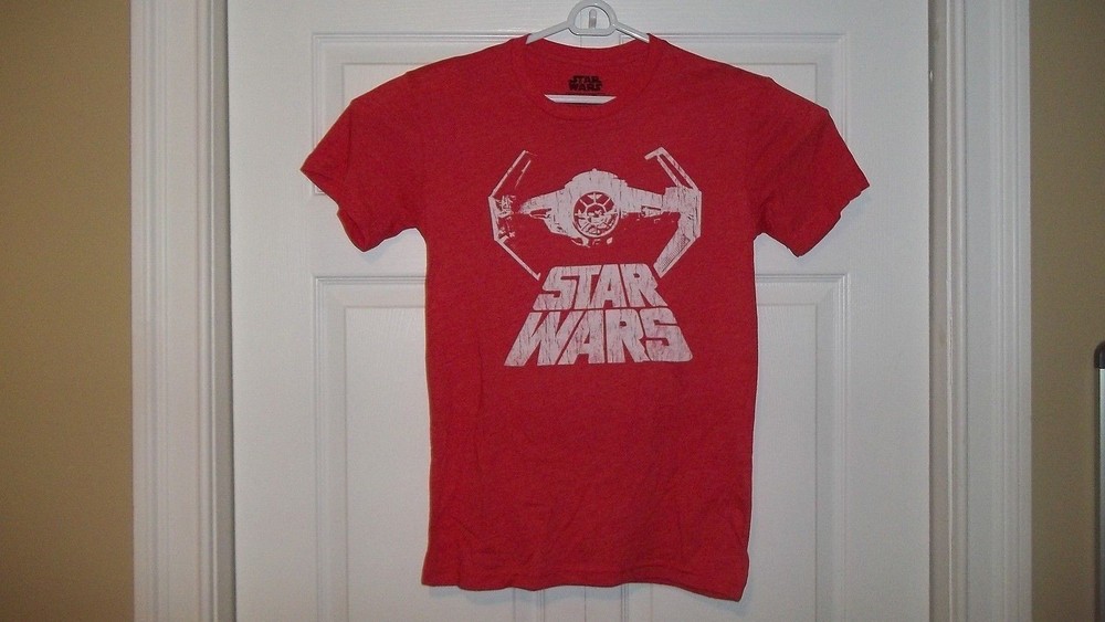 Star Wars Tie Fighter T-Shirt Red Small Brand New Fastest Delivery