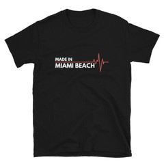 Born In Miami Beach Florida USA State Birth Place Cassic Fit T-Shirt