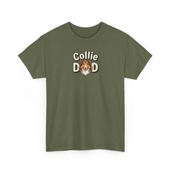 Proud Lassie Father Tee | Majestic Long-Haired Collie Dad Gift