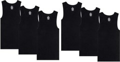 6 Pack Men’s Tank Top 100% Cotton A-Shirt Wife Beater Undershirts Size M-2XL