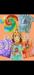 5 3XL Unisex Tie Dye T-Shirts Bundle Handmade Ice Dye Lot, Unique One of a Kind