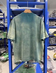 Vintage Distressed T-Shirt Men Women Loose High Street Short Sleeve Top Tee