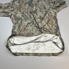 VTG Natural Gear Pocket T-Shirt Mens XL Brown Tan Camo Bark Hunting Short Sleeve