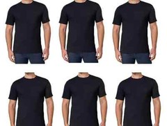 Kirkland Signature Men’s Crew Neck Tee, 6-pack Heavyweight Cotton White Black