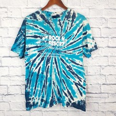 Vtg Rock n Resort Signed Gregg Rolie Music Festival Tie Dye T Shirt Fits Small