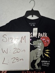NWT NEW Riot Society Jurassic Park I Ate All My Friends Print T-Shirt M Black