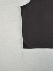 Basic Editions Tank Top Shirt Mens XL Black Sleeveless 100% Cotton Casual