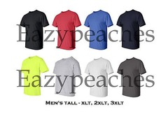 Gildan NEW Mens Tall Size Tees XLT 2XLT 3XLT 100% Ultra Cotton T-Shirt 2000T