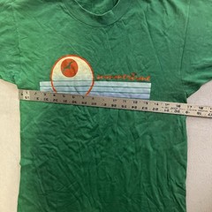 ARTEX Summertime Graphic T-shirt Adult Size Medium Green Surf Beach Vintage 70s