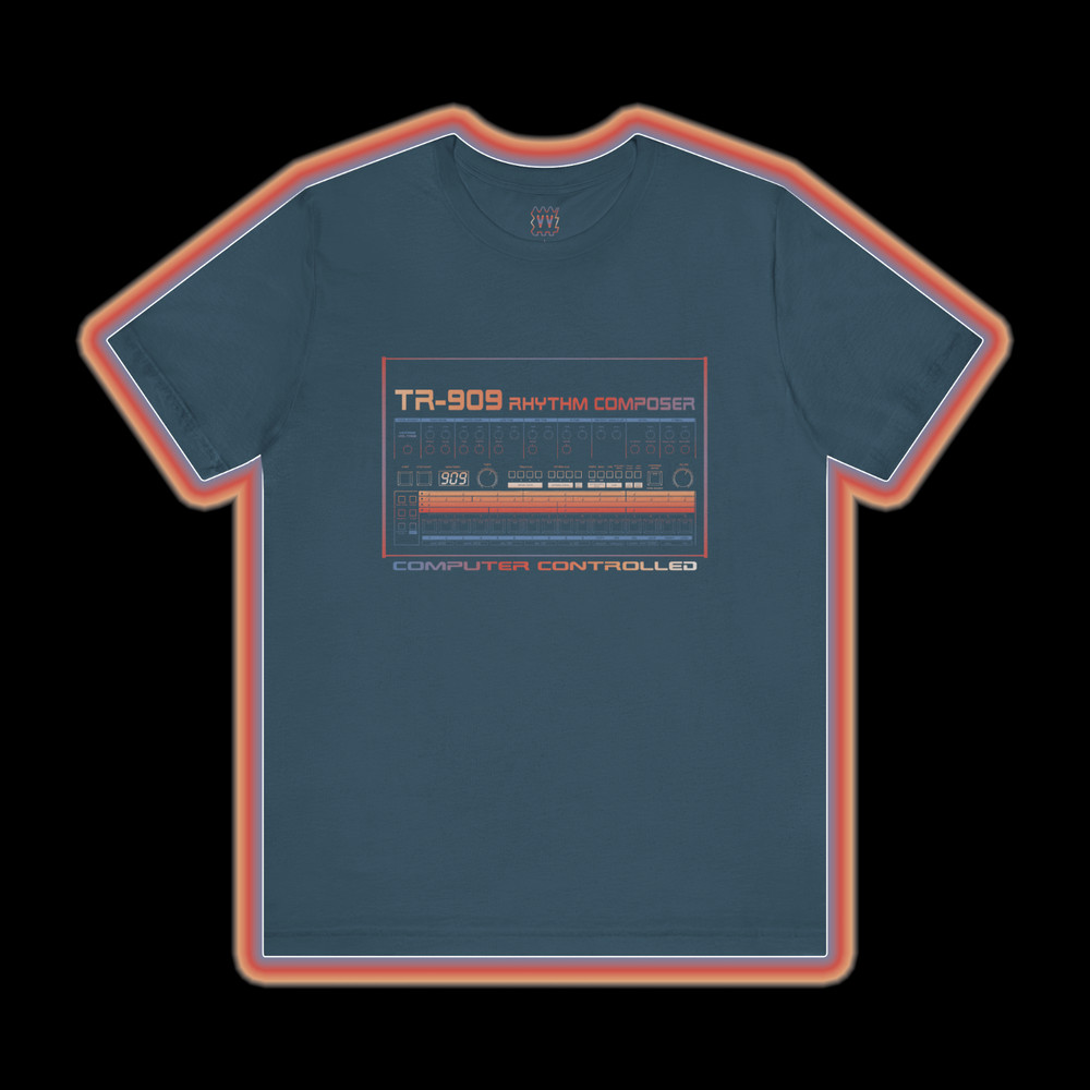 TR-909 Rhythm Composer (Roland 909 Drum Machine) – Vintage Voltage T-Shirt