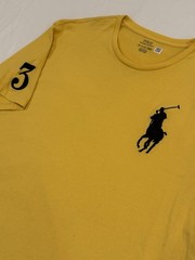 Polo Ralph Lauren Short Sleeve Big Pony Solid Crewneck Solid T-Shirt Yellow XXL