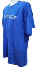 T-shirt Men XL Blue Gildan Short Sleeve Dryblend Sunpower Logo NWOT
