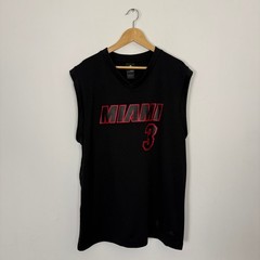 Vintage Y2K Miami Heat Adidas Dwyane Wade NBA Basketball Jersey Black Large