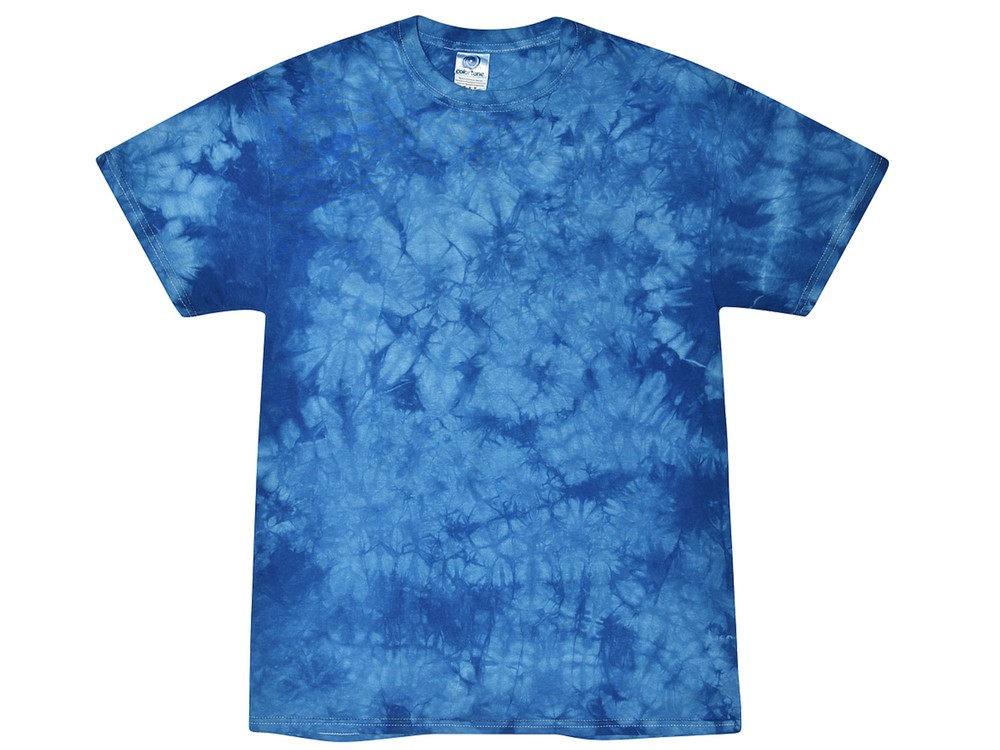 Tie Dye Crystal Royal T-Shirts S M L XL 2XL 3XL Cotton Colortone