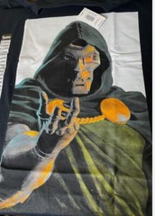 DR. DOOM Marvel Large Print High Quality Black Graphic Tee- NWT