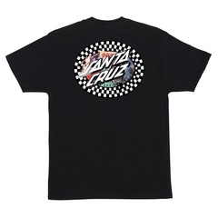 Santa Cruz Skateboards Shirt Collage Oval Dot Black