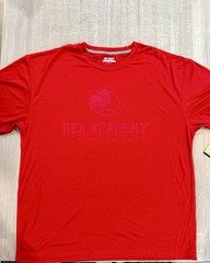 “DEA ACADEMY” Red Dri-Fit Style Athletic T Shirt – Size XXL – by MV Sport – NWT!