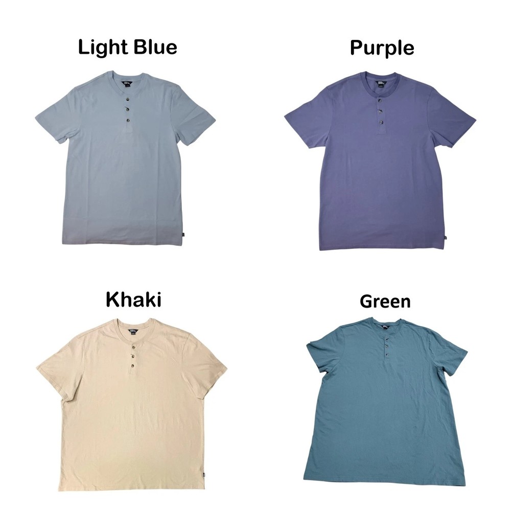Eddie Bauer Men’s Classic Fit Short Sleeve Soft Henley S, M, L, XL, XXL