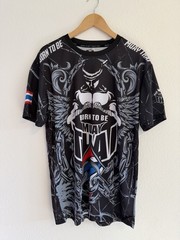 Born To Be Muay Thai T-Shirt All Over Print Chains Boxing MMA Gym Training Top