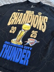 Limited Edition Nike OKC Thunder 2025 NBA Championship Locker Room Shirt XL
