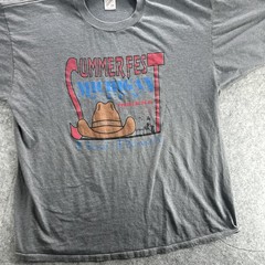 Vintage Summer Fest Michigan City Shirt Mens 2XL Jerzees Hoe Down Indiana 90s