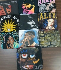 Lot of Hip Hop Rap Rapper Graphic T-Shirt Bundle Music Various Sizes Resell Lot