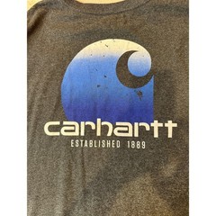 Carhartt 2XL Tall Relaxed Fit Pocket Long Sleeve Graphic Work Shirt Gray