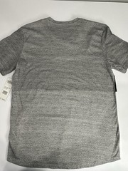 Modern Culture Men’s V-Neck Short Sleeve Colorblock T-Shirt Gray Black White L