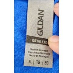 Loy of 3 Gildan DryBlend Royal Blue T Shirt Tee XL Blend Short Sleeve