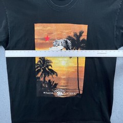 Streetwear Supply Super Max Heavy Cotton Black California Beach Shirt Size 4XL