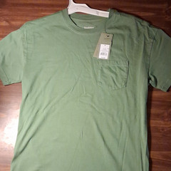 Goodfellow & Co Green Relaxed Fit Cotton Pocket Crew Neck T-Shirt Men’s Size M