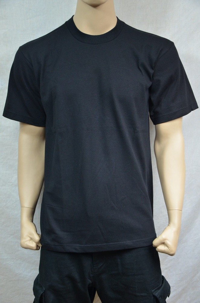 2 NEW PRO5 SUPER HEAVY WEIGHT T-SHIRT BLACK TEE PLAIN BLANK COTTON 7XL 2PC