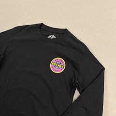 Mr. Zogs Sex Wax Shirt Mens Small Black Long Sleeve Logo Graphic Surf Tee