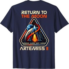 Vintage Artemis II Return to the Moon Mission – 2 Sided T-Shirt
